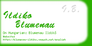 ildiko blumenau business card